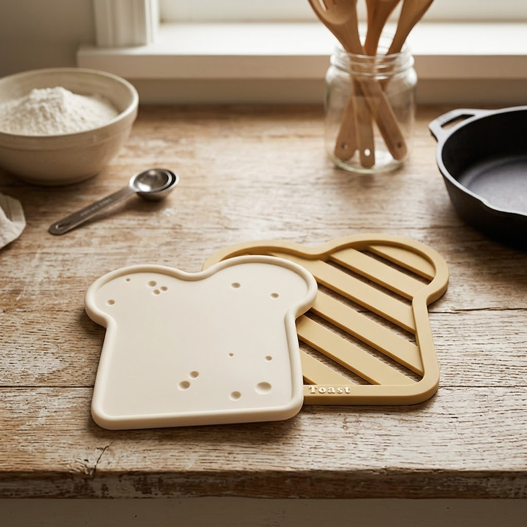 Toast Shape Silicone Heat Insulation Mat