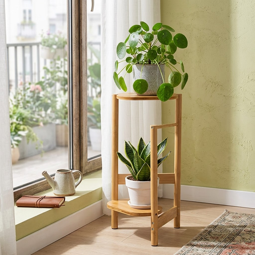 3-Tier Triangular Corner Stand